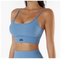 Alo yoga ropa chaleco mujer fitness deportes running sujetador reunión espalda belleza tirantes lencería entrenamiento top - details 7
