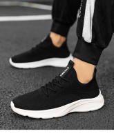 Zapatos informales coreanos versátiles para deportes nuevos para hombre y mujer, tejido volador para correr, talla grande, modernos y a la moda - details 12