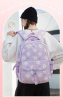 Mochila Escolar de Gran Capacidad OKKID Bolsa de Libro con Flores para Niñas de Edad Media - details 0
