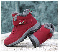 Zapatos de senderismo impermeables para mujer, Botines de cuero para mantener el calor al aire libre, Botas de senderismo de nieve cálidas de felpa antideslizantes, Invierno - details 17