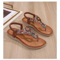 Sandalia de Cuña Mujer 2025 con Cristales Transpirables - Diseño Boho Chic Elegante, Zapatos de Verano Cómodos para Playa, Fiesta y Diario, Moda Primavera-Verano - details 27