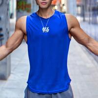 Chaleco de gimnasio de verano para hombre, camisa de malla de alta calidad, camisetas sin mangas, camisetas sin mangas para correr, chaleco deportivo para Fitness, ropa para hombre 2025 - details 9