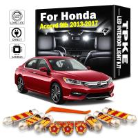 TPKE Kit de Luz de Visera de Sol LED para Honda Accord 9 MK9 Lámpara de Matrícula de Luces Interior Dome Map Trunk Sun Visor 15Pcs - details 0