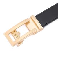 Cinturón de cuero hueco con hebilla automática para hombres y mujeres, cinturón unisex, moderno y popular - details 6