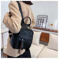Bolso mujer 2025 nueva mochila de cuero suave para mujer, mochila pequeña de viaje literario de moda bolso de mujer - details 19