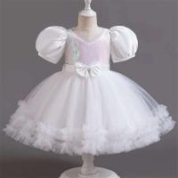 Vestido de Princesa Rosa de Esponja Primera Comunión Aniversario de Niño Fiesta de Boda - details 9