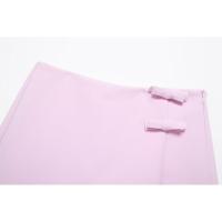BUNO-Chaleco con lazo y espalda descubierta para mujer, Top calado sin mangas con cuello Halter, falda ajustada elegante, camisetas sin mangas femeninas Y2k, Top corto para oficina - details 27
