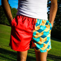 Pantalones Cortos de Gimnasio 3D Impresión Estilizada Ajuste Suelto para el Verano, Mangas Deportivas con Bolsillos para Entrenamiento y Correr - details 5