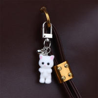Llavero De Gato Flocado Lindo Colgante Para Teléfono Y Auriculares Adorno Para Bolsa Y Coche Joyería Regalo Para Todas Las Edades - details 5