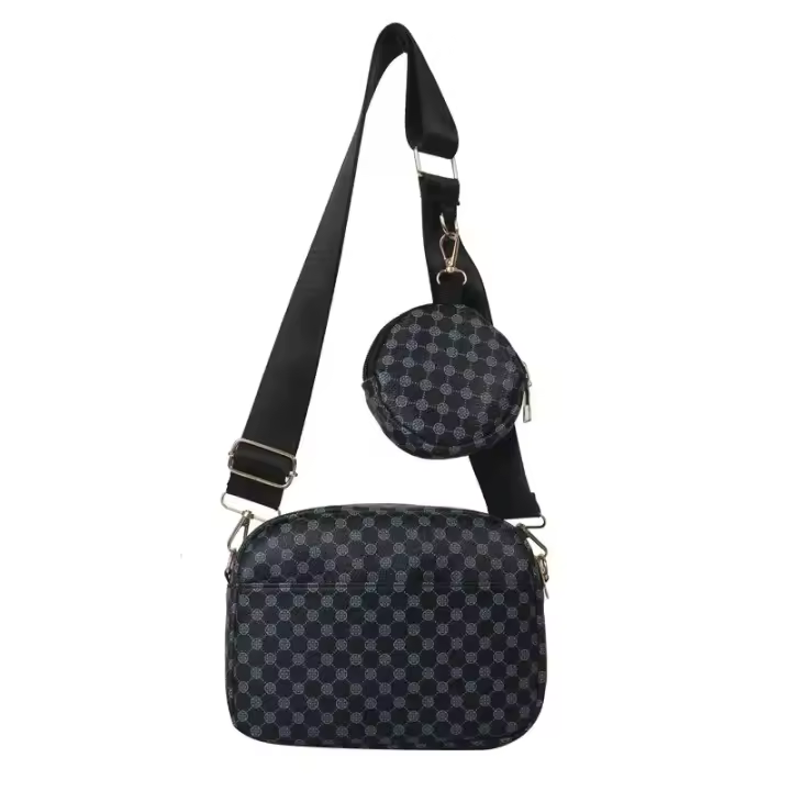 Bolso cruzado de moda retro informal para mujer de diseñador, color sólido, cuero PU suave, bolso de hombro - 1