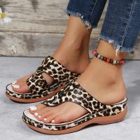 Zapatillas de tacón de cuña para mujer, zapatos de verano - details 2