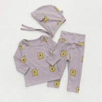 Conjunto de invierno para niñas Conjunto de ropa con estampado de oso lindo para niñas - details 16