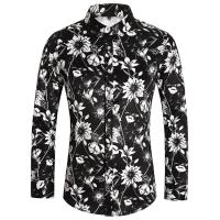 Camisa de negocios con imprimación numérica para hombres, camisas para manches longues, camisas para fumar, décontracté, fête, boîte de nuit, plage, printemps, mode automne - details 17