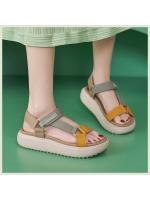 Nuevo 2025 sandalias jóvenes, deportes casuales, plataforma cómoda, Velcro, zapatos de mujer de gran tamaño - details 5