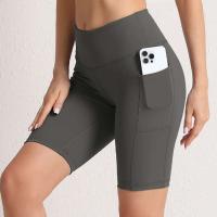 Pantalones de Yoga sin Costuras CHRLEISURE Shorts de Ciclismo Elásticos con 3 Bolsillos para Mujeres Leggings de Color Sólido - details 12