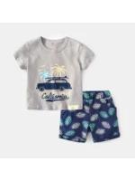 Conjunto de Ropa de Verano con Estampado de Dibujos Animados para Niños - details 2