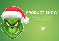 Gorro navideño de Santa Grinch para cosplay de monstruo de pelo verde - details 10
