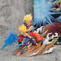 Figura de Son Goku, Kamehameha, Kakarotto Cell, Super Saiyan, modelo de decoración, estatua, muñeca, reg - details 28