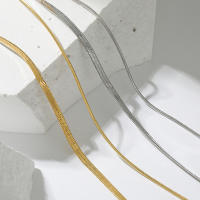 Collar de cadena de acero inoxidable para mujer, joyería de mezcla, color dorado, simple, de varias capas - details 10