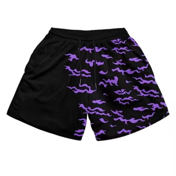 Pantalones Cortos de Gimnasio 3D Impresión Estilizada Ajuste Suelto para el Verano, Mangas Deportivas con Bolsillos para Entrenamiento y Correr - 1