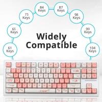 NEW PBT Sakura Theme MOA Profile EN JP Korean Keycaps for Cherry Gateron MX Switches nical Keyboards - details 2