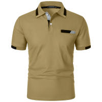 Camisa Polo Para Hombre Verano Manga Corta Clásica Con Botones Ajustada Ligera Transpirable Moda Streetwear Polyester - details 5