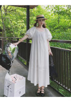 Vestido de Verano 2025 para Mujer Estilo Francés Suave y Adelgazante con Mangas de Burbuja y Falda de Princesa Dulce - details 18