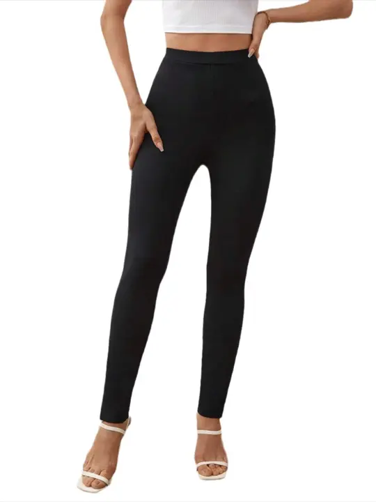 Pantalones elegantes de cintura alta para mujer, comodidad y estilo en primavera y otoño - 1