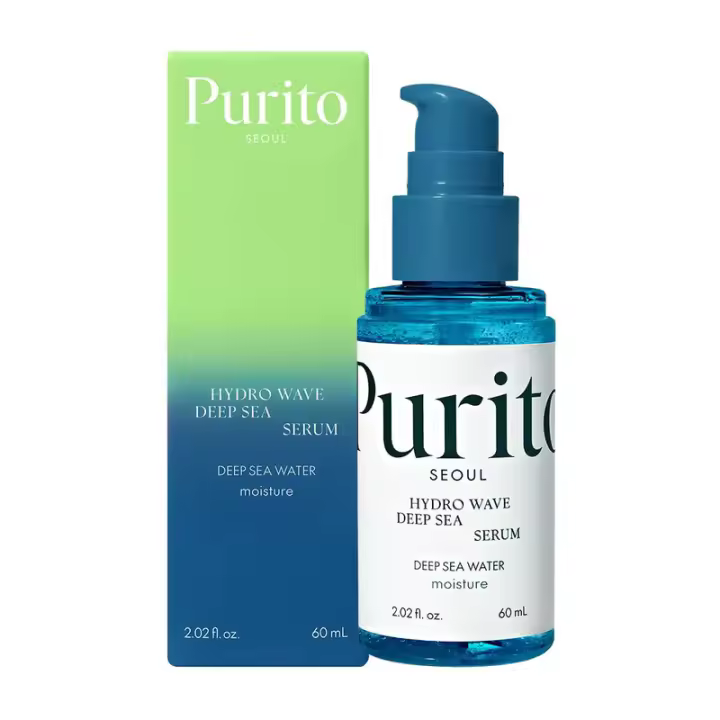 PURITO Hidro Onda 60 ml / 2,02 fl. oz., Suero facial hidratante, Ligero no graso, Aumento de la humedad de la piel, Cuidado de la piel coreano, Para - 1