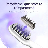 Peine masajeador eléctrico para la cabeza, cepillo nutritivo para el crecimiento del cabello, anticaída del cabello, herramientas de peinado, terapia de Fisioterapia con luz azul y roja - details 8