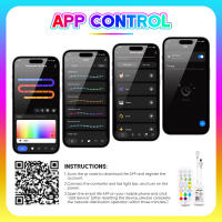 XUNATA Tira de LED Neón RGB 5V Controla Tu Vida Inteligente con la Aplicación Smart Life o Alexa o Google Home Decoración Luminosa para Interiores - details 6