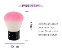 Cepillo de limpieza de uñas caliente, herramienta para quitar el polvo, Gel acrílico UV, manicura y pedicura - details 2