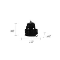 Mochila con cordón para exteriores de estilo coreano, mochila deportiva de nailon de viaje de Color sólido, bolso de hombro impermeable para senderismo de gran capacidad - details 0