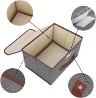 Caja de Almacenamiento, cajas organizadoras,cajas de almacenamiento Decorativas, cubos de almacenamiento de Tela con Asas, para el hogar, Oficina - details 2