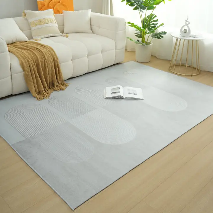 Alfombra de Lujo Europeo Suave, Fácil de Limpiar, Ideal para Sala de Estar, Sofá, Dormitorio - 1