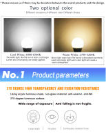 Bombilla LED DC 12V Lámpara E27 3W 6W 9W 12W 15W 18W 24W Luz Blanca Fría Ahorro de Energía Tamaño de Bombilla A50 A60 A70 A80 A95 Fluxo Luminoso 1000-1999lm - details 3
