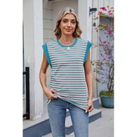 BUNO- Blusas informales holgadas a rayas para mujer, moda de verano 2025, camisas y blusas Vintage de gran tamaño para mujer, Top elegante juvenil para mujer - details 17