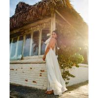 Vestido Largo Sexy y Elegante con Escote en V Profundo para Mujer Vestido de Fiesta de Verano con Tiras Ropa de Playa 2024 - details 41