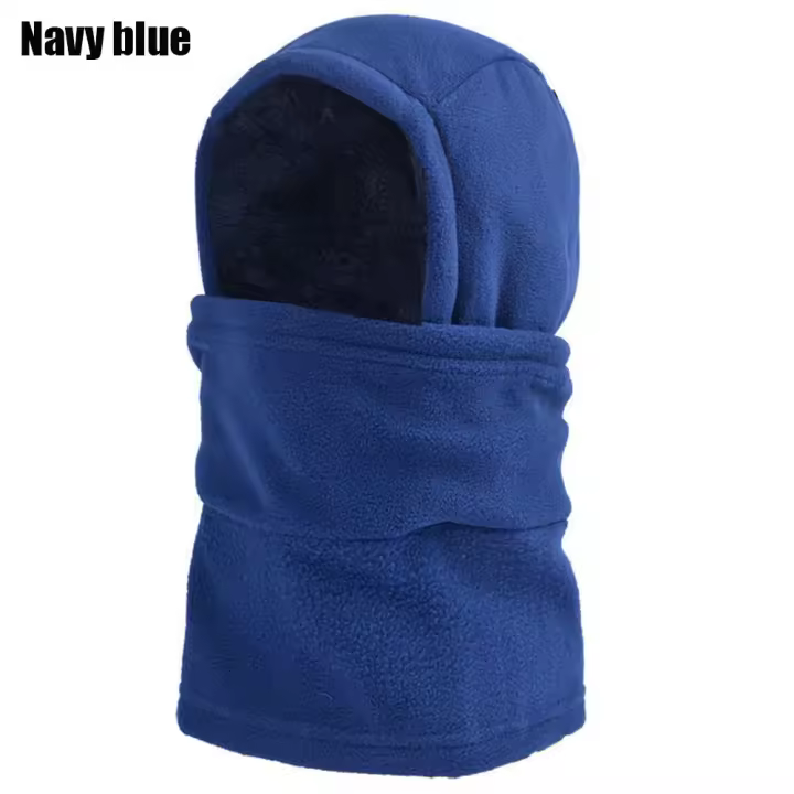 Gorros de bufanda de invierno, calentador de cuello, máscara facial gruesa a prueba de viento, gorro de lana Polar - 1