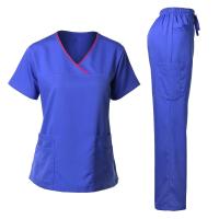 Uniforme quirúrgico de alta calidad para mujer, Tops y pantalones de Spa para salón de belleza clínico de Hospital, conjuntos de uniformes médicos para enfermería. - details 21