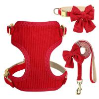 Set de 3 Arneses Transpirables para Perros Collar de Terciopelo Suave con Correa - details 3