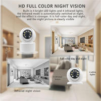 Cámara de vigilancia doméstico interior inalámbrico WIFI Internet remoto inteligente Visión nocturna alarma 360 grados vigilancia - details 5