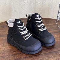Botas cortas de moda para niños y niñas, zapatos de cuero versátiles antideslizantes de fondo grueso suave, estilo coreano, novedad de otoño, 2024 - details 4