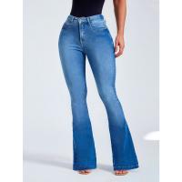 Jeans de cintura alta, ajustados y elásticos con diseño de cuerno para mujer, novedad de verano 2025 - details 3