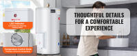 SucceBuy Calentador de agua eléctrico de 18 galones - Calentador sin tanque de 1,6 kW con pantalla LED, control de perilla, IPX4 impermeable para ducha, baño, calefacción a pedido - details 1