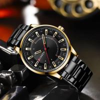 Reloj de Cuarzo CURREN 8406 Diseño Sencillo de Acero Inoxidable Negro Automático Correa de Cuero - details 17
