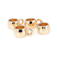 Círculo redondo de latón de Color dorado de 18K, pulseras con agujeros grandes, collares de cuentas, colgantes, conectores, suministros para fabricación de joyas - details 50