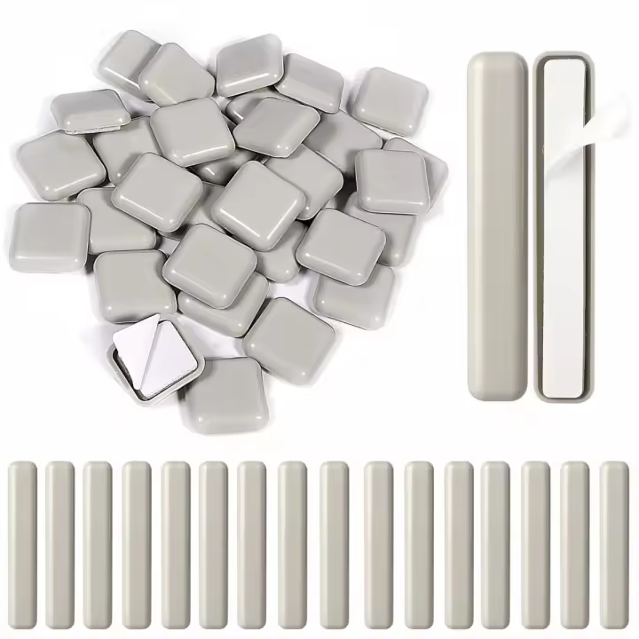 Almohadillas de Muebles Autoadhesivas 48 Piezas Protección para Muebles Diseño Cuadrado y Rectangular Apto para Todo Tipo de Suelo Beige - 1