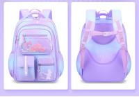 Mochila Escolar de Moda para Niñas OKKID Color Gradiente Rosa-Púrpura Bolsas para Estudiantes - details 13