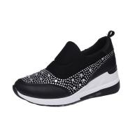 zapatos casuales de tacón de cuña sin cordones para mujer - details 1